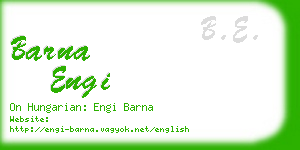 barna engi business card